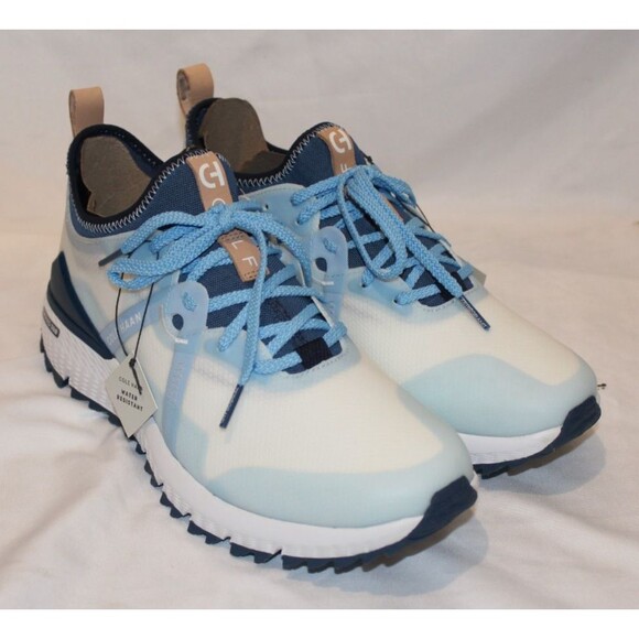 COLE HAAN ZeroGrand Overtake Spikeless Golf Shoes Men's WHITE BLUE‎ $160 - Picture 2 of 7